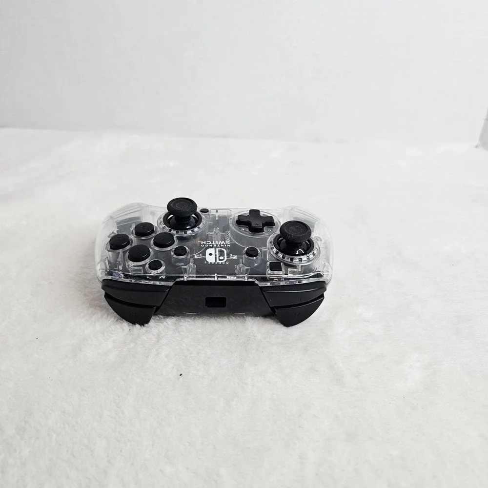 Nintendo Switch Afterglow Deluxe Wireless Controller PDP Transparent Clear